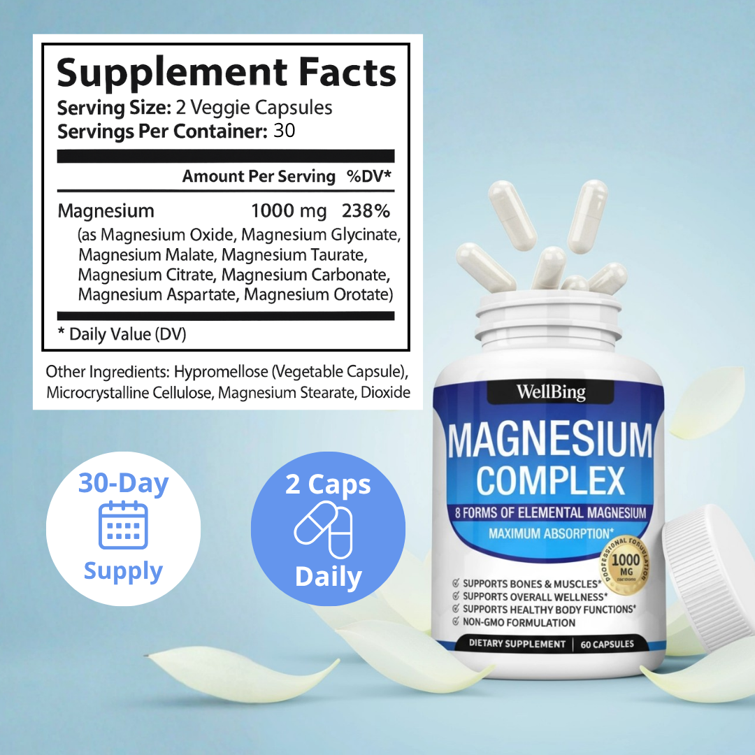 Magnesium Complex 8:1 - Aging Vitality Support | Black Friday Sale 47% OFF